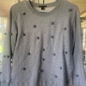 JCrew sweatshirt with poms